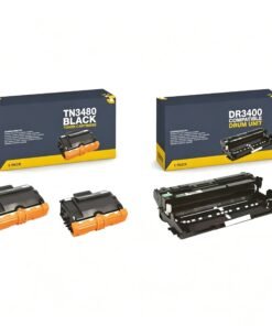 2x Brother TN3480 Black Compatible Toner & 1x DR3400 Drum Unit
